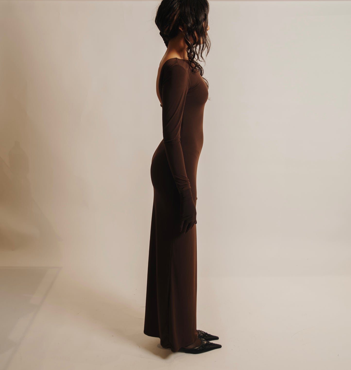 Long Brown Dress