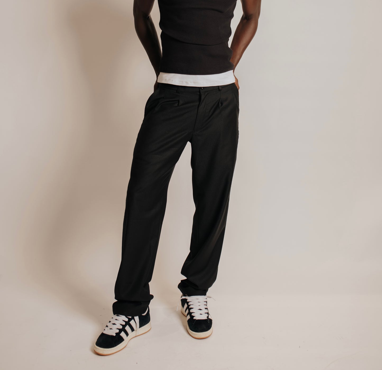 Men Black suit pants