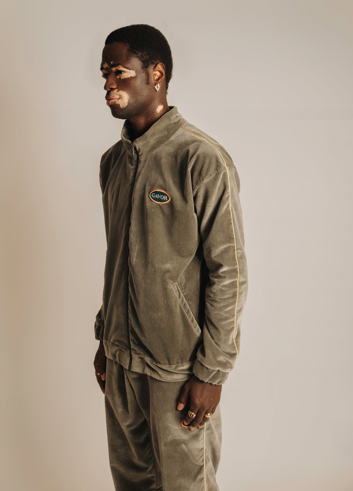 Velour track jacket