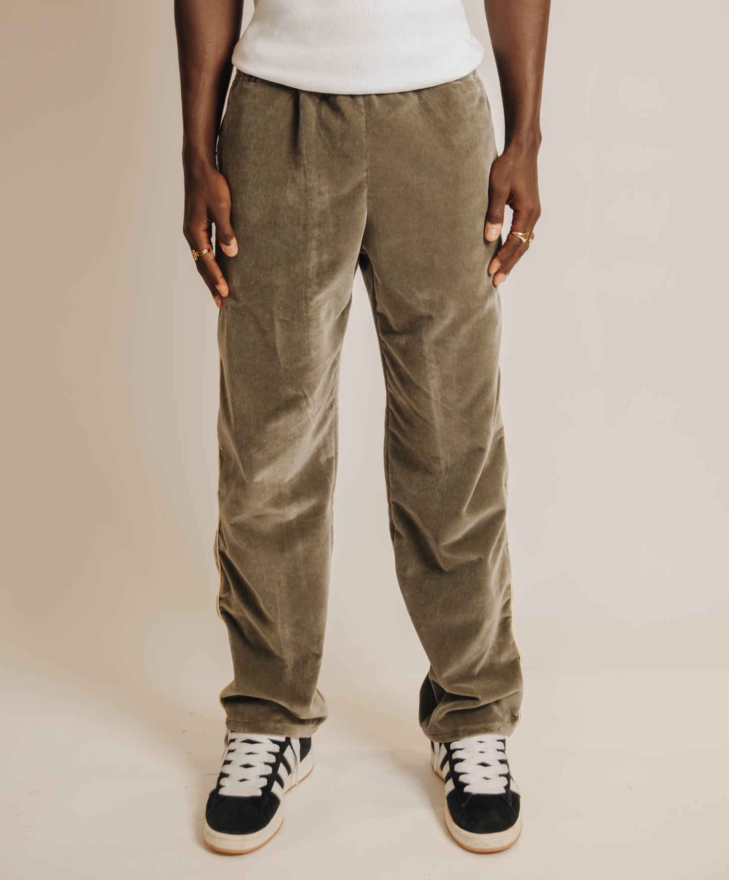 Velour track pants