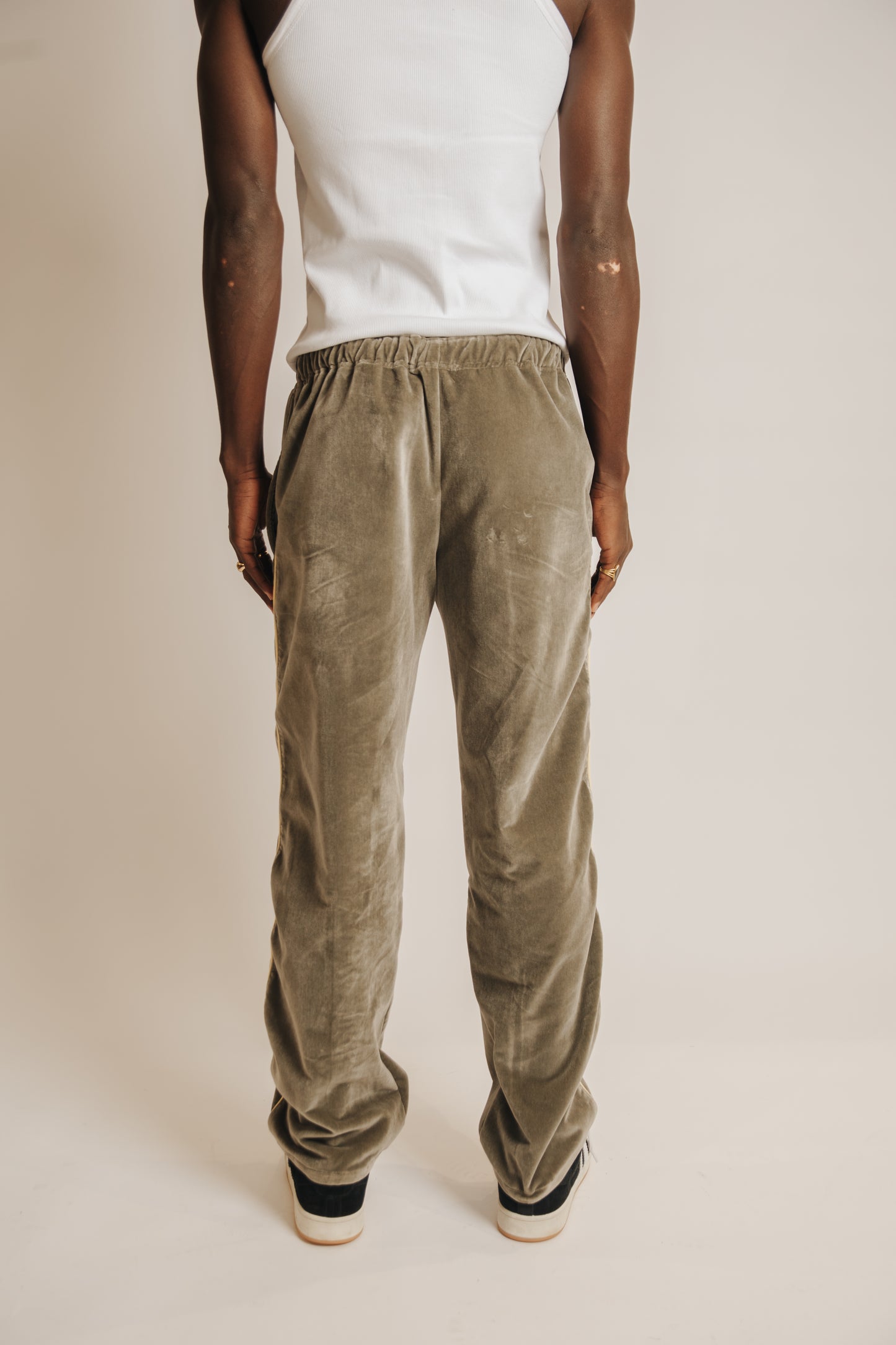 Velour track pants