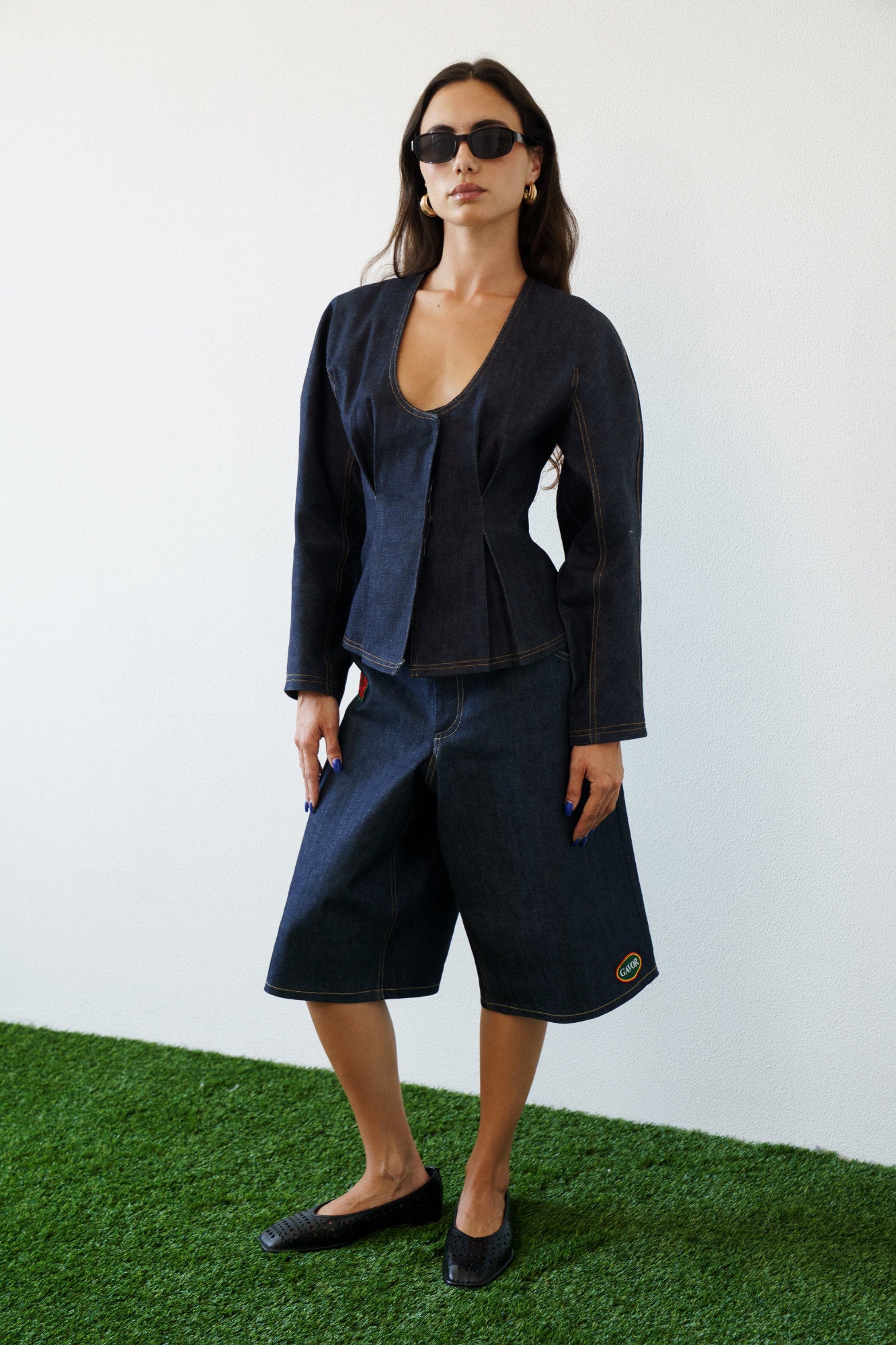 Alba Denim Top