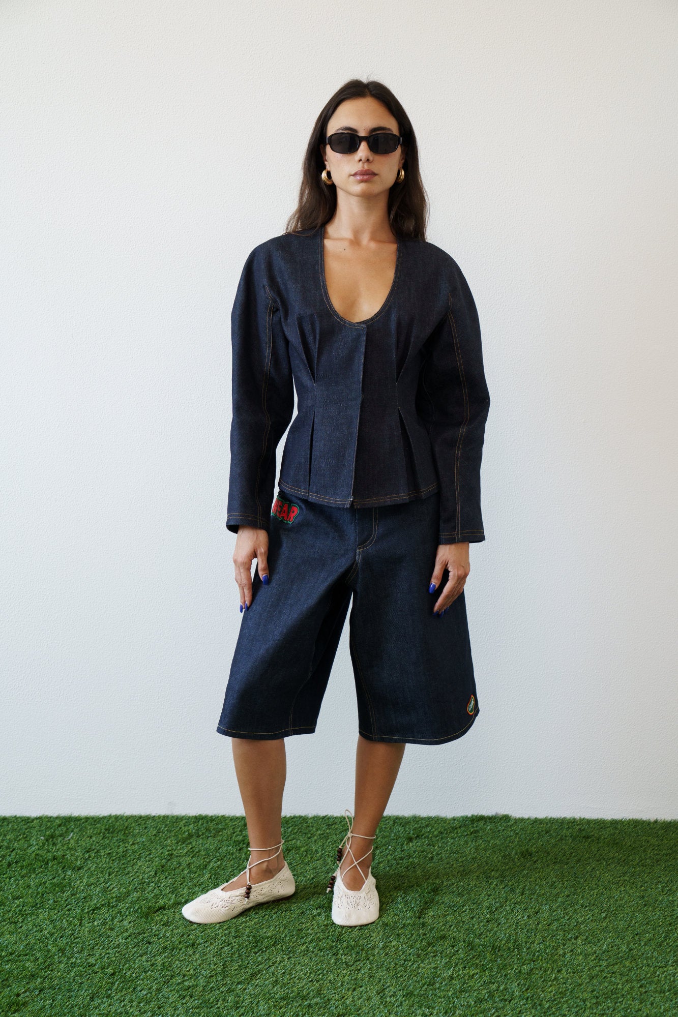 Alba Denim Top