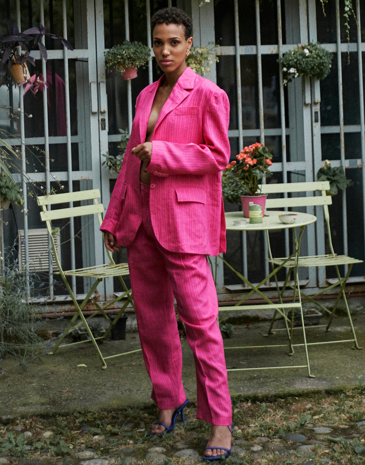 Linen suit pants