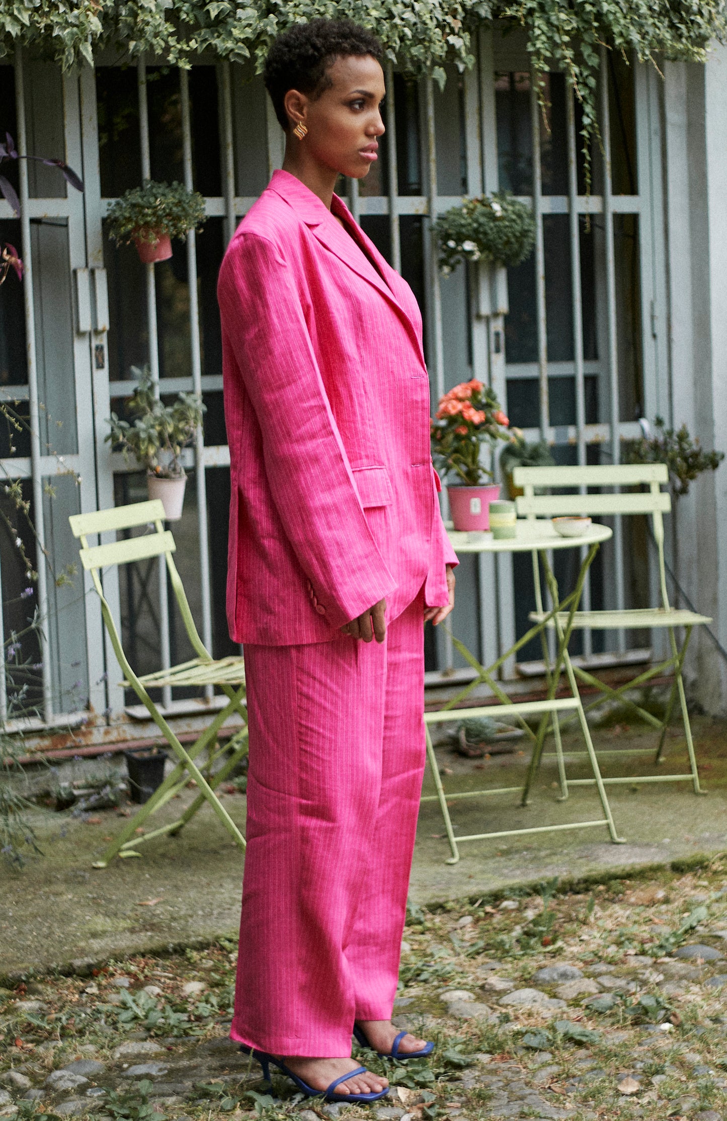Linen suit pants