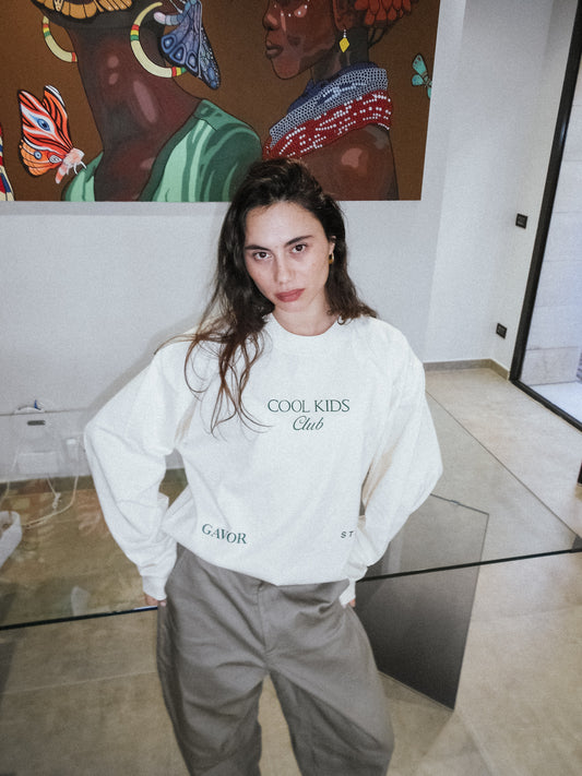 Long sleeve Cool Kids Tee Cream