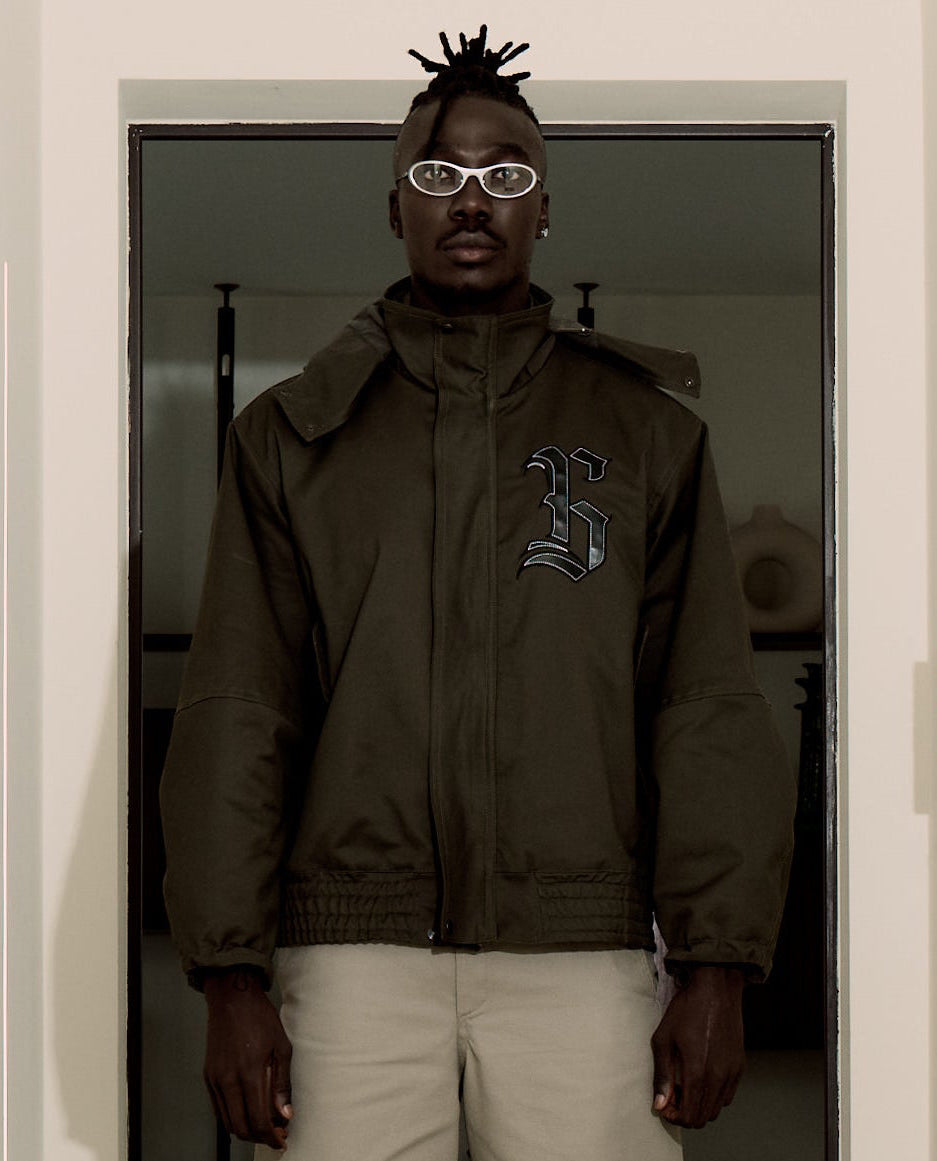 Rebel Olive Bomber Jacket