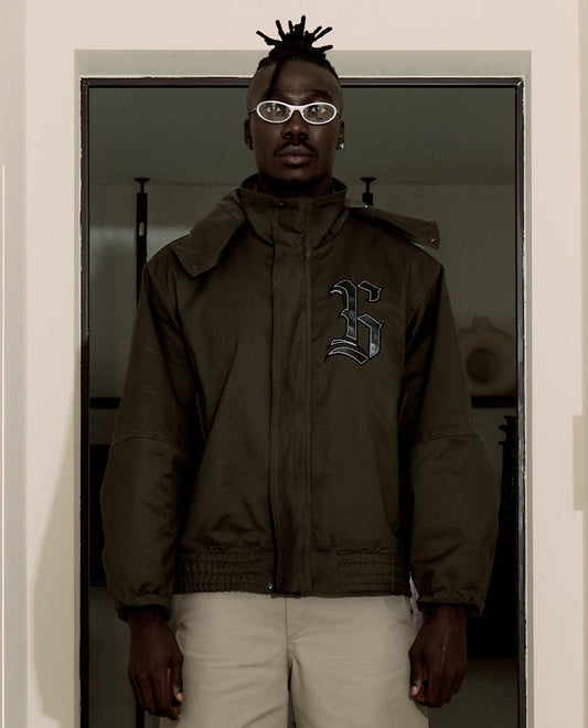 Rebel Olive Bomber Jacket