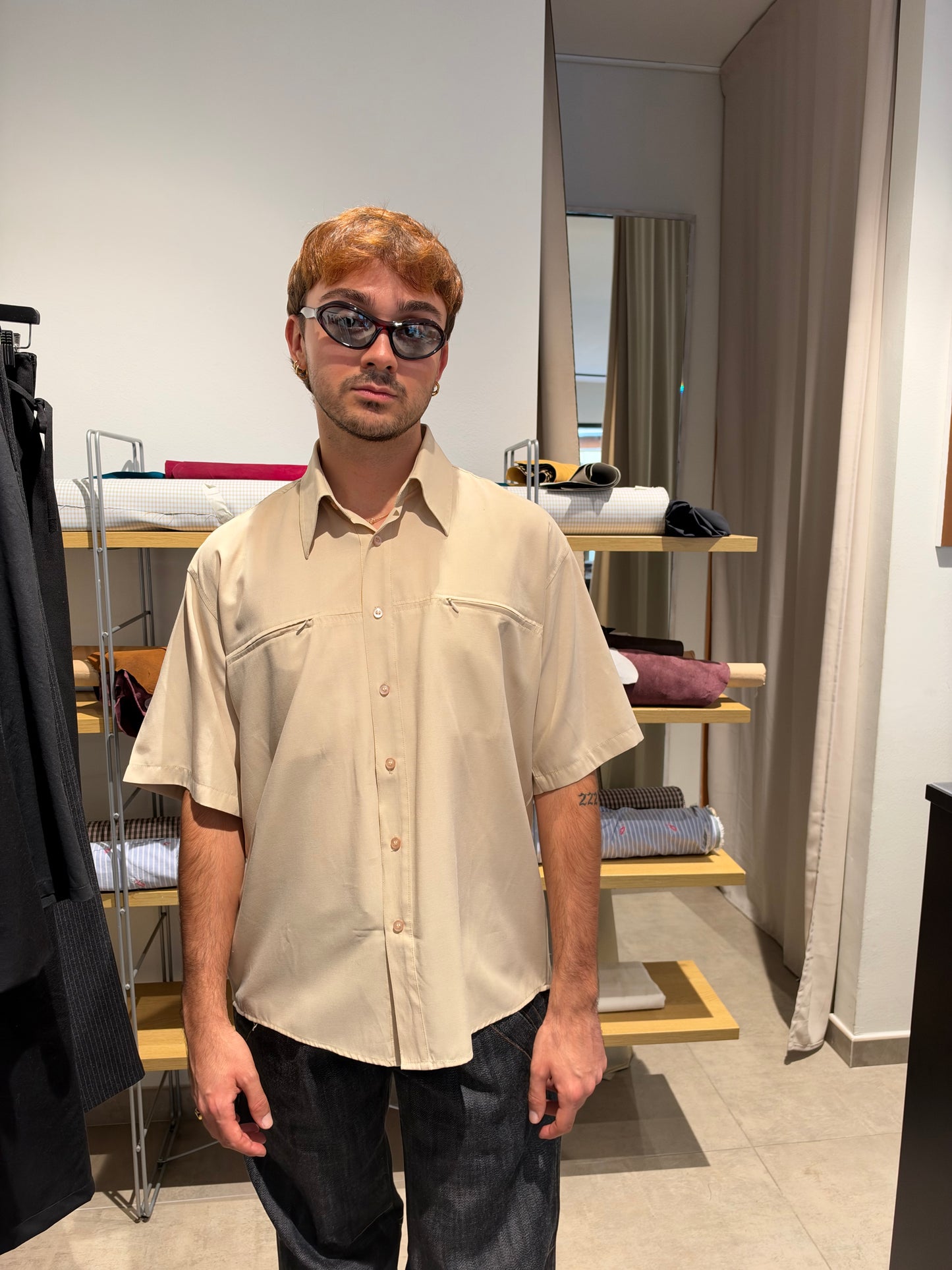 Camicia con zip Kantaros