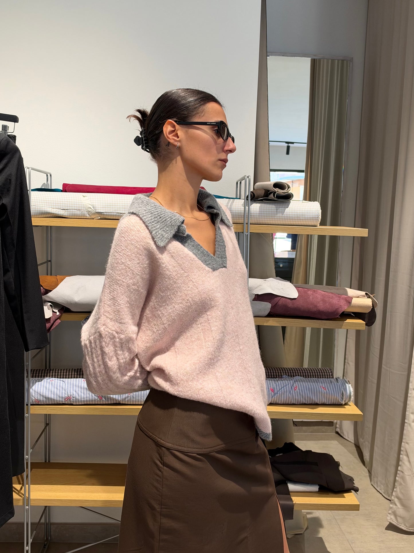 Polo knit - Pink