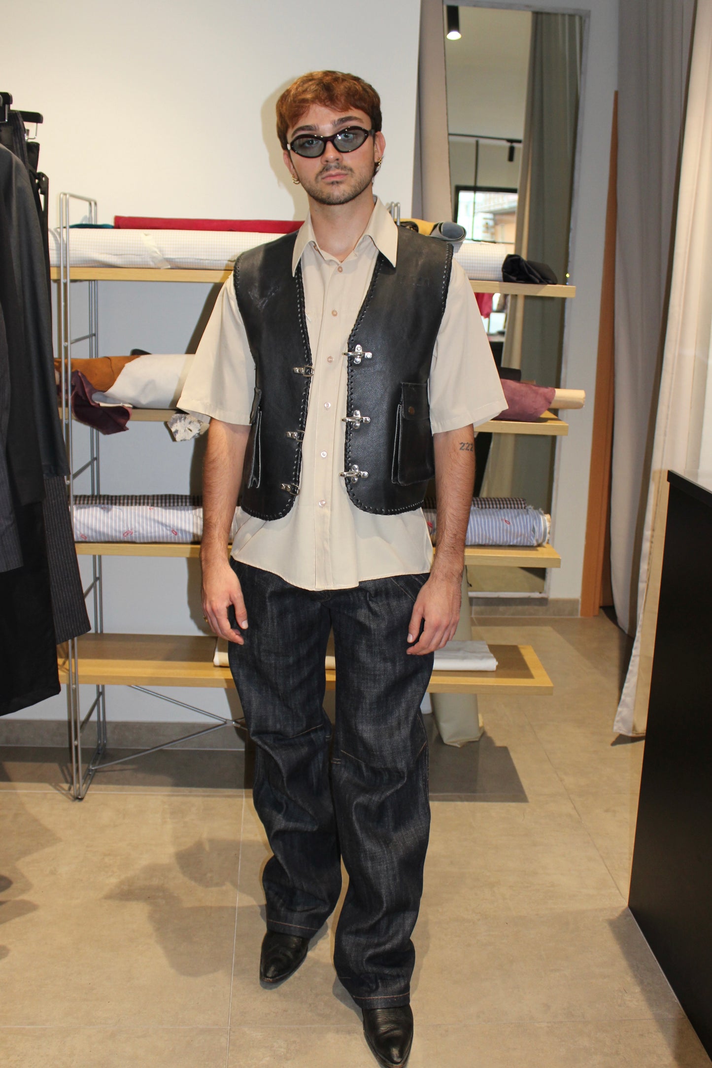 Camicia con zip Kantaros