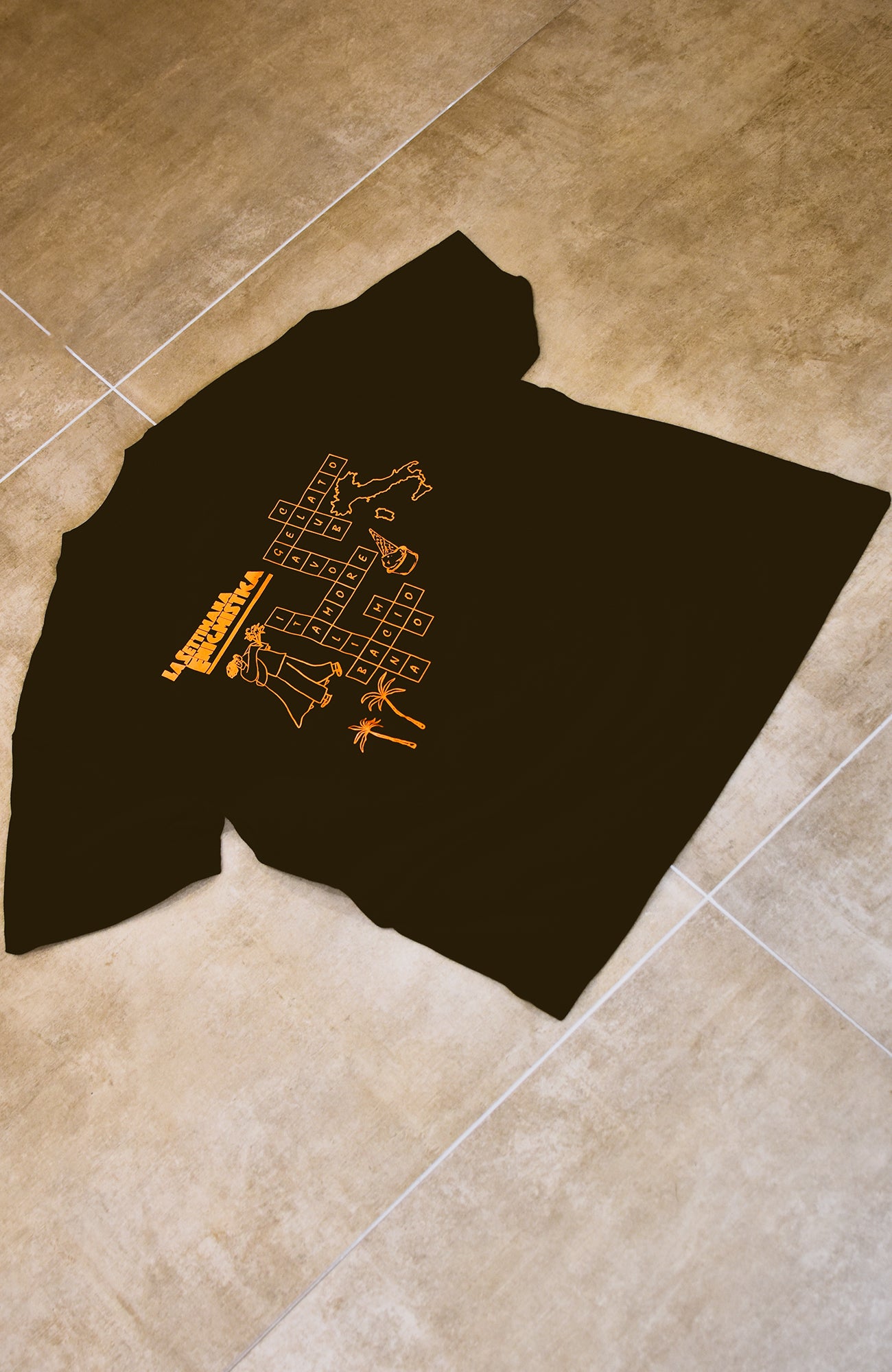 La Settimana Enigmistica Tee - Black